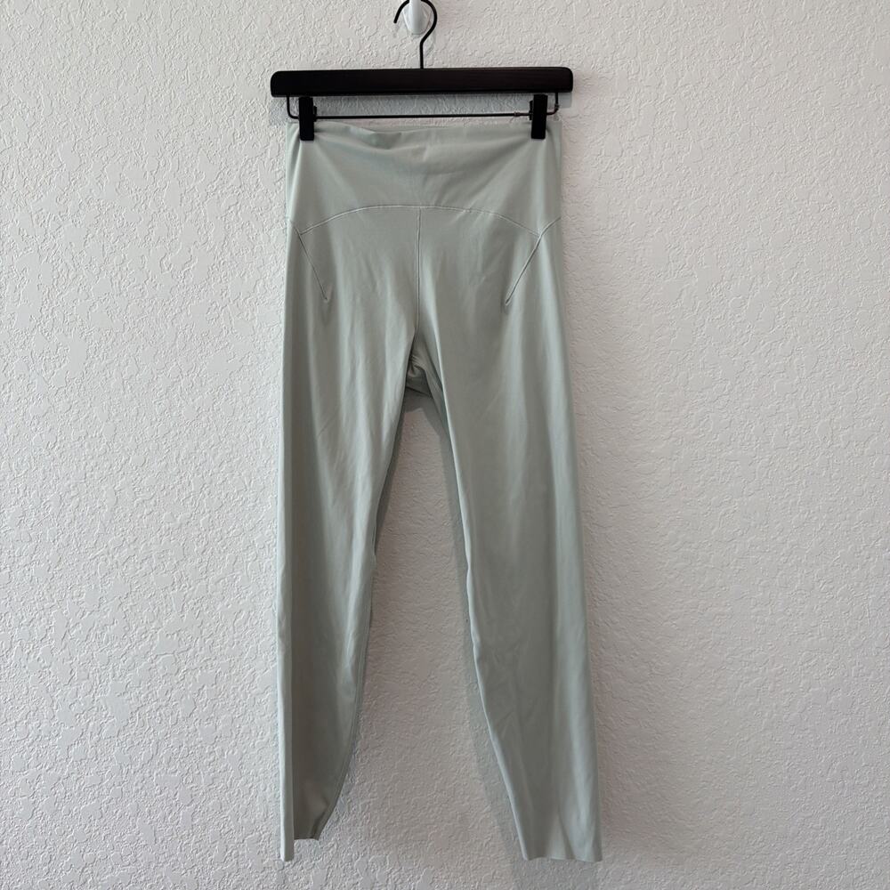 Adidas Tight Fit Light Mint Green Leggings Athletic Size Large Aeroready
